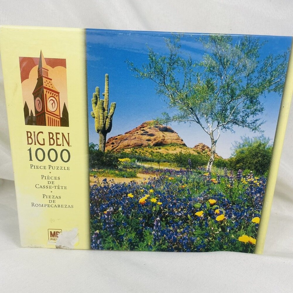 Big Ben Puzzle Scottsdale Arizona 1000 Pieces Vintage Milton Brother